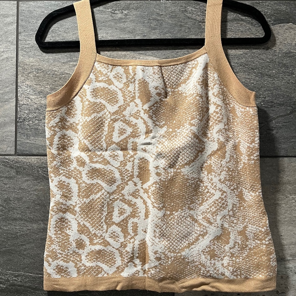 Snake Print Tank Top